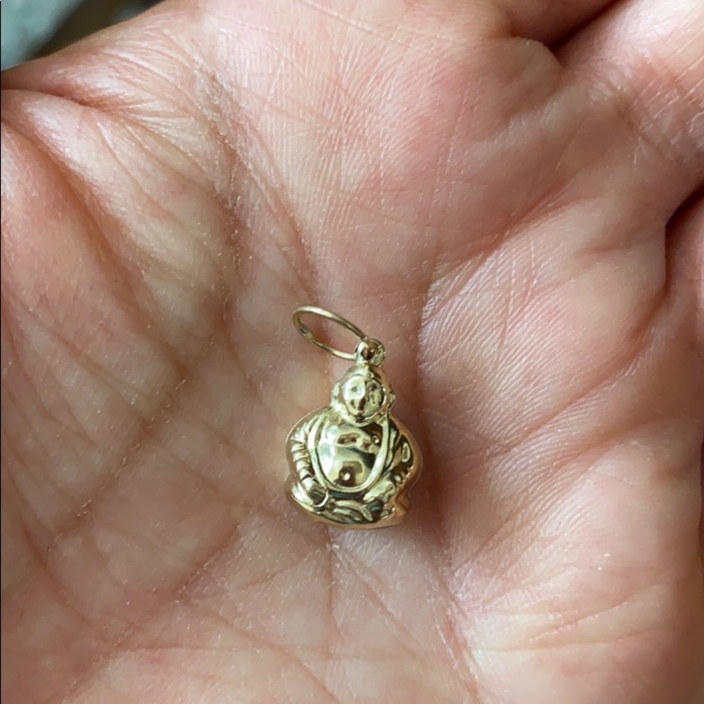 10K Gold Buddha Pendant Charm - Picture 8 of 15
